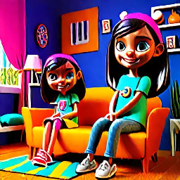Crea una imagen de una niña de 10 años.