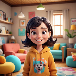 Générer une image de cartoon en 3D dynamique