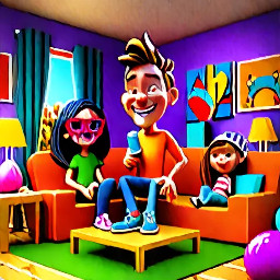 Générer une image de cartoon en 3D dynamique